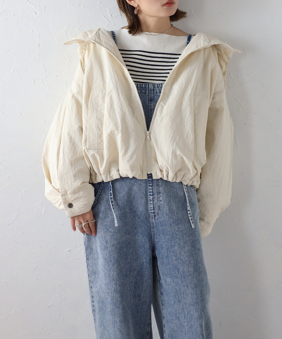 【TOPWHOLE】中棉寬袖尼龍外套 Japan E-Shop