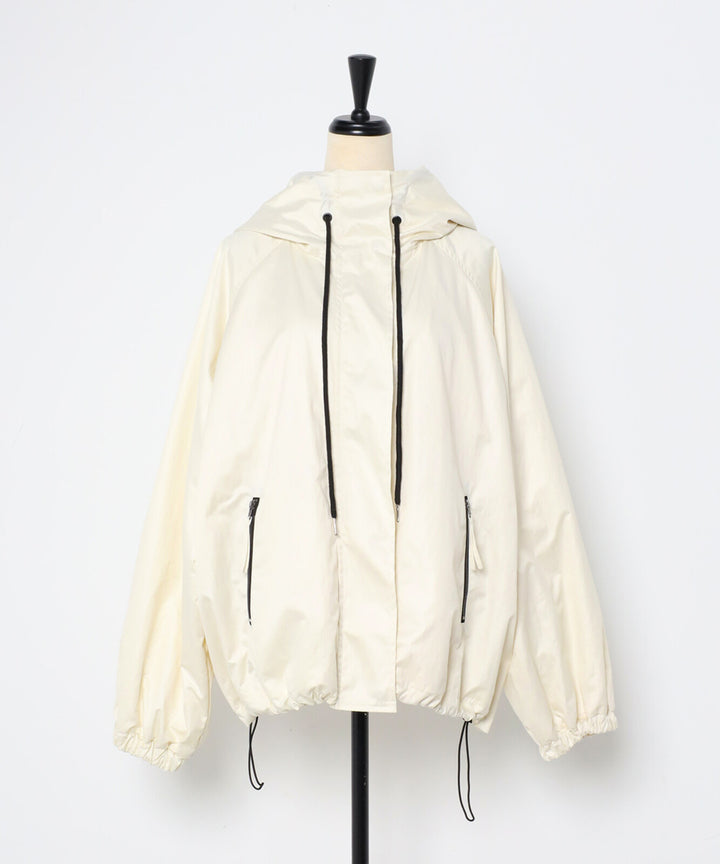 【TOPWHOLE】珍珠光感塔夫綢連帽外套 Japan E-Shop