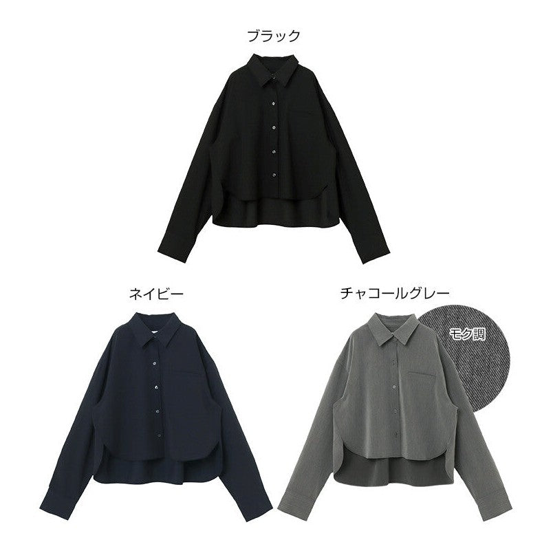 【evernavy】彈性西裝布立體短版襯衫外套 Japan E-Shop