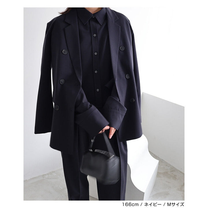 【evernavy】彈性西裝布立體短版襯衫外套 Japan E-Shop
