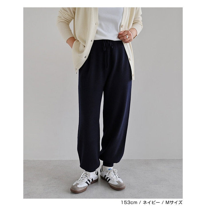 【evernavy】100% 羊毛密針束口針織長褲 Japan E-Shop