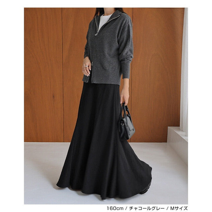 【evernavy】100% 羊毛雙向拉鍊針織外套 Japan E-Shop