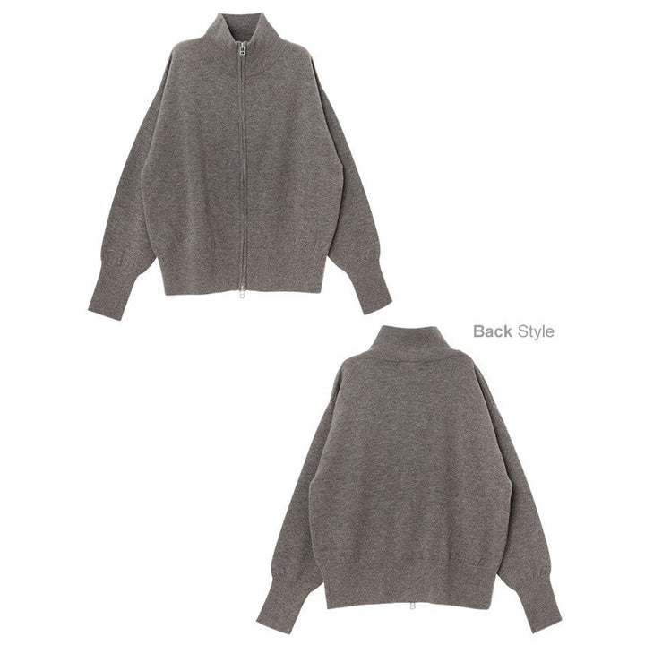 【evernavy】100% 羊毛雙向拉鍊針織外套 Japan E-Shop