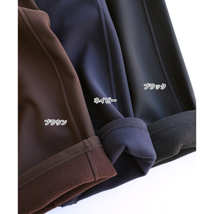 【evernavy】刷毛彈性羅馬布弧形長褲 Japan E-Shop