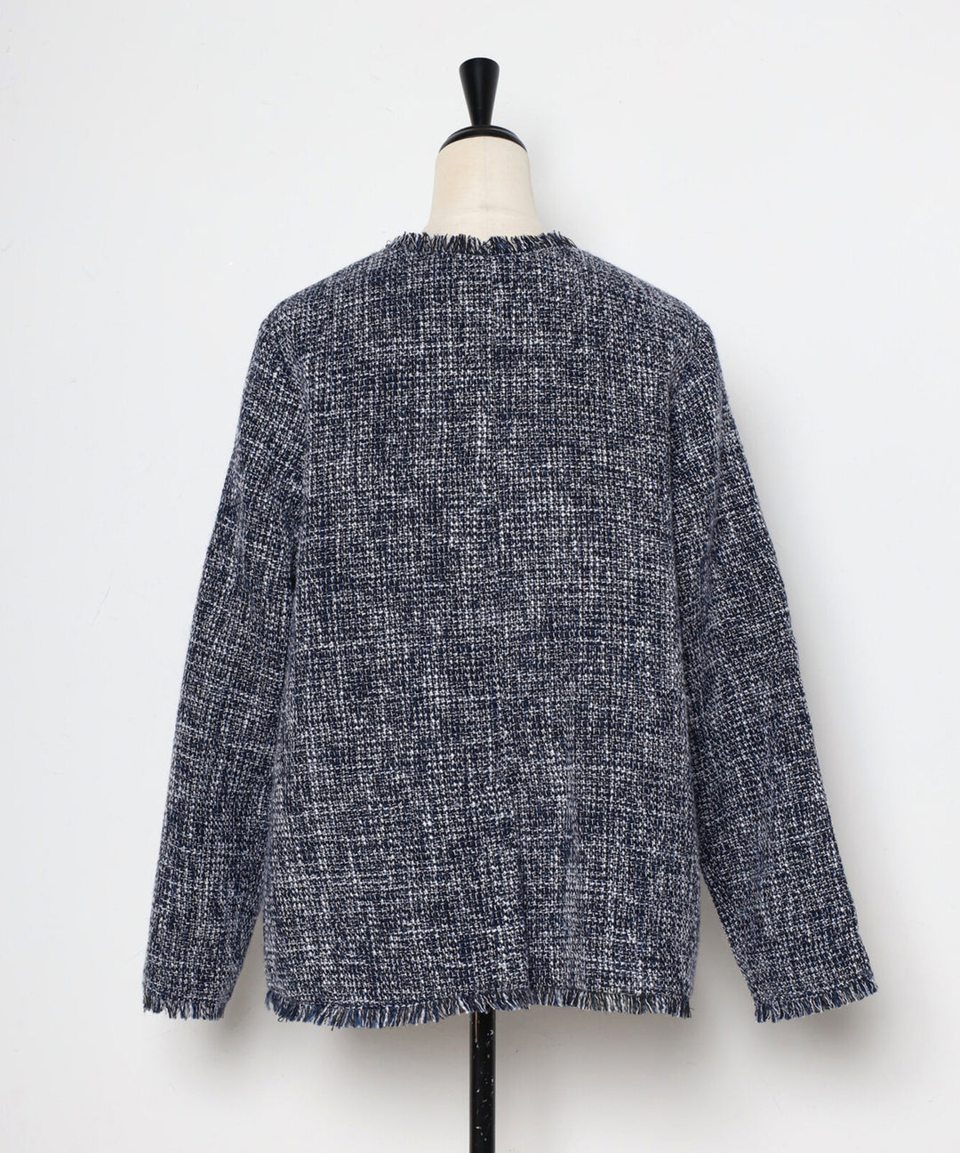 【TOPWHOLE】V領流蘇粗花呢外套 Japan E-Shop