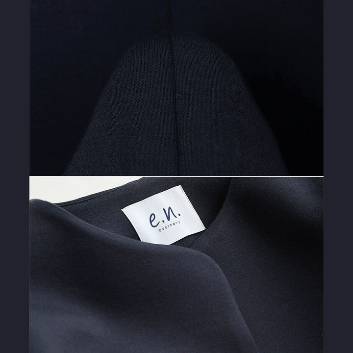 【evernavy】立體厚織短版無領外套 Japan E-Shop