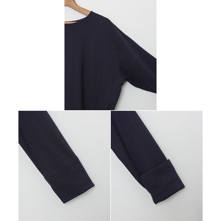 【evernavy】彈性羅馬布側拉鍊長袖上衣 Japan E-Shop