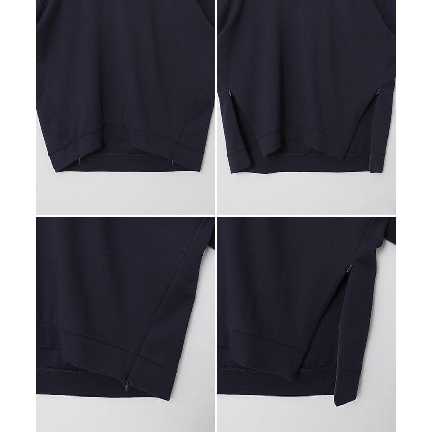 【evernavy】彈性羅馬布側拉鍊長袖上衣 Japan E-Shop