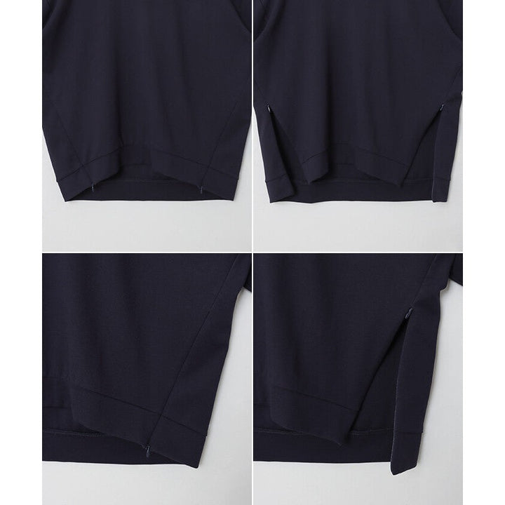 【evernavy】彈性羅馬布側拉鍊長袖上衣 Japan E-Shop