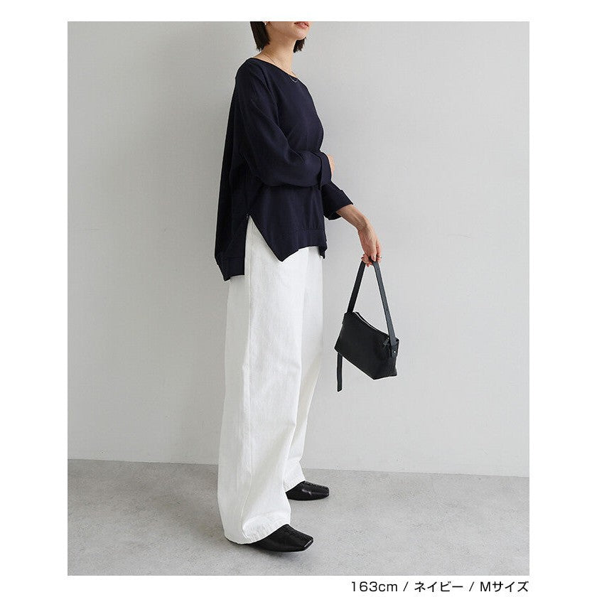 【evernavy】彈性羅馬布側拉鍊長袖上衣 Japan E-Shop