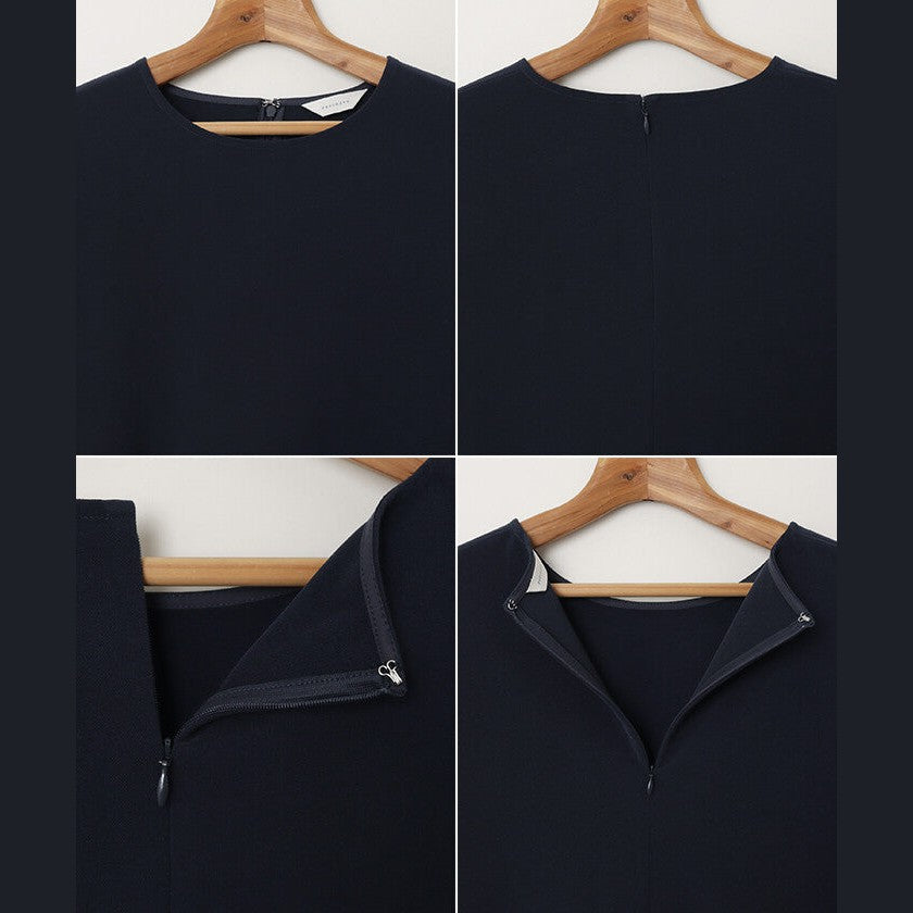 【evernavy】雙層布料荷葉下襬長袖襯衫 Japan E-Shop