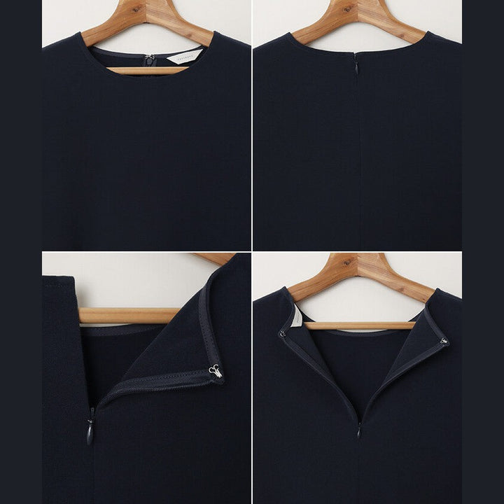 【evernavy】雙層布料荷葉下襬長袖襯衫 Japan E-Shop
