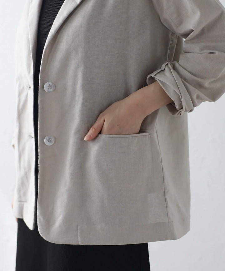 【TOPWHOLE】棉麻夏季西裝外套 Japan E-Shop