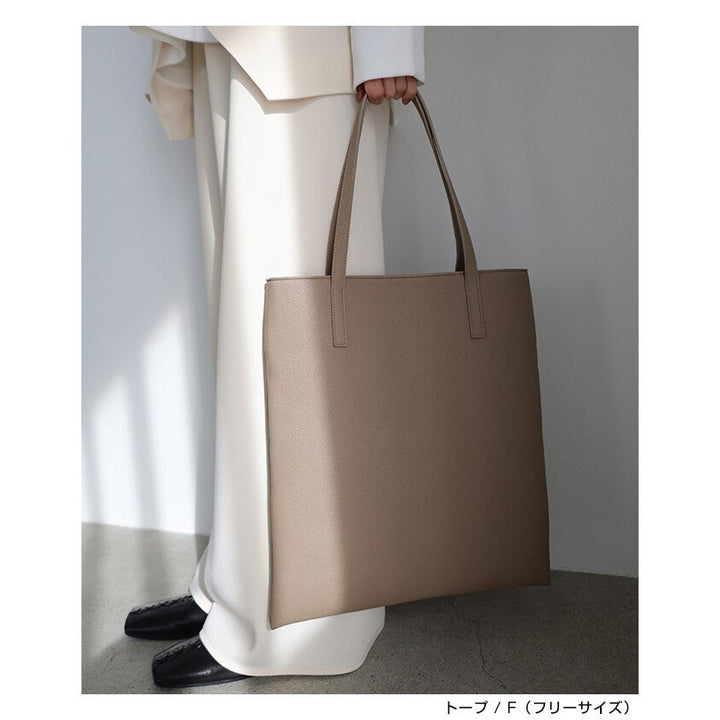 【evernavy】A4 仿皮肩背托特包 Japan E-Shop