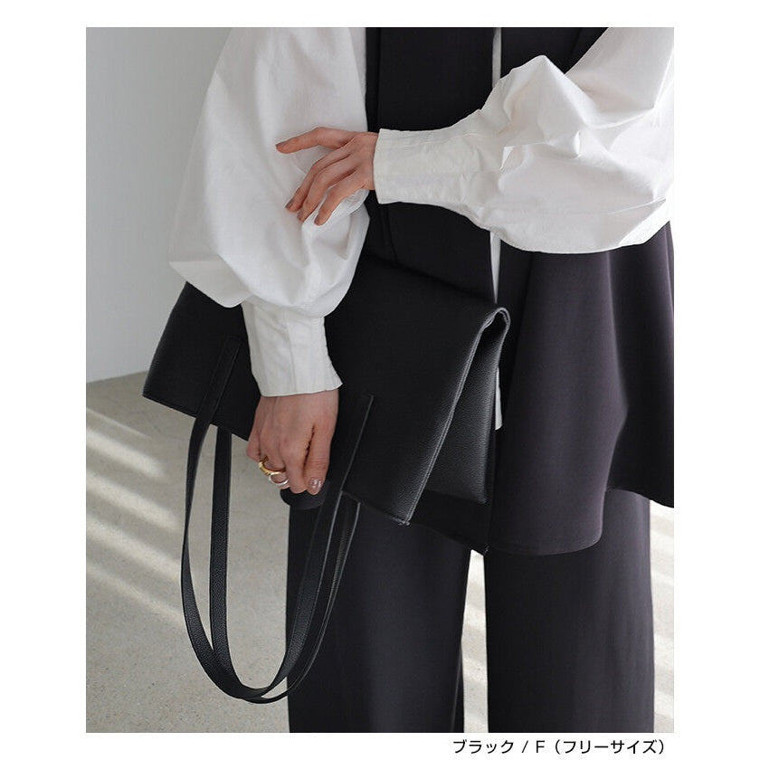 【evernavy】A4 仿皮肩背托特包 Japan E-Shop