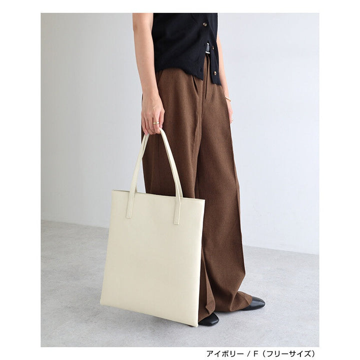 【evernavy】A4 仿皮肩背托特包 Japan E-Shop