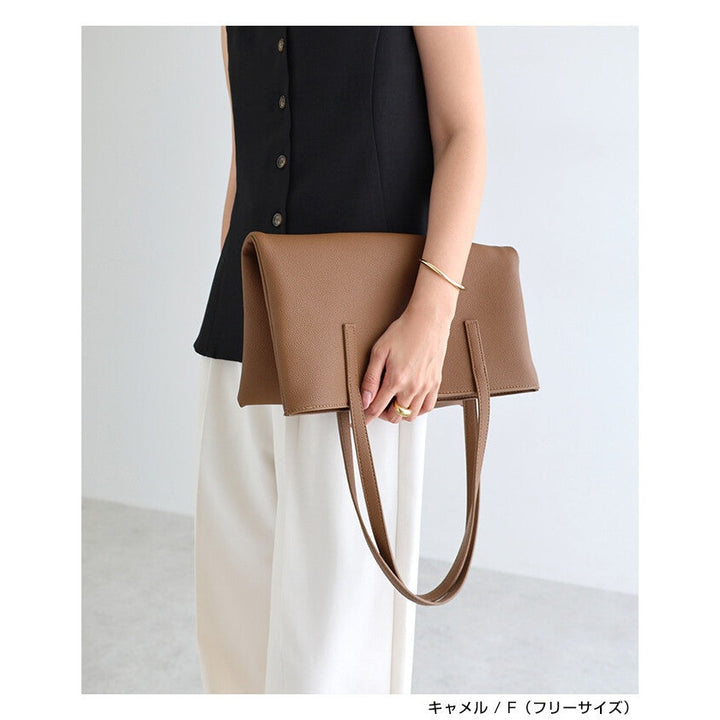 【evernavy】A4 仿皮肩背托特包 Japan E-Shop