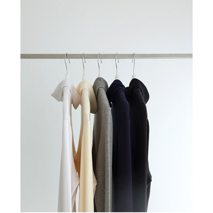 【evernavy】細羅紋立領彈性長袖上衣 Japan E-Shop
