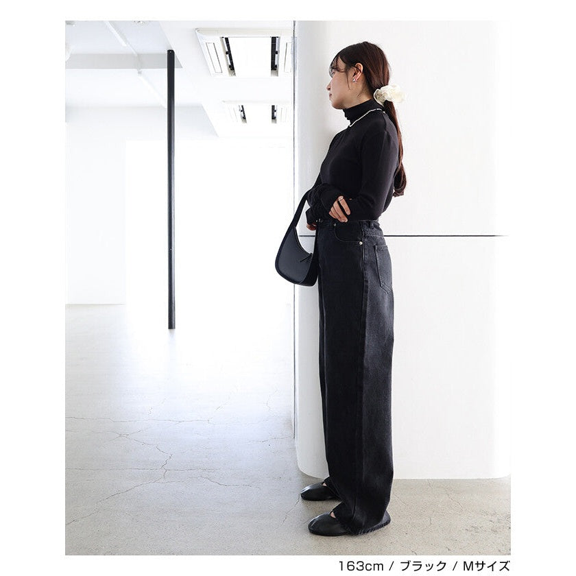 【evernavy】細羅紋立領彈性長袖上衣 Japan E-Shop
