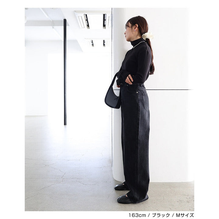 【evernavy】細羅紋立領彈性長袖上衣 Japan E-Shop
