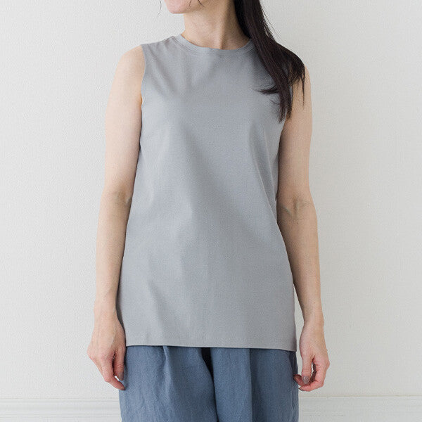 【crea delice】強撚絲光棉日常剪裁背心 Japan E-Shop