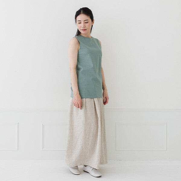 【crea delice】強撚絲光棉日常剪裁背心 Japan E-Shop