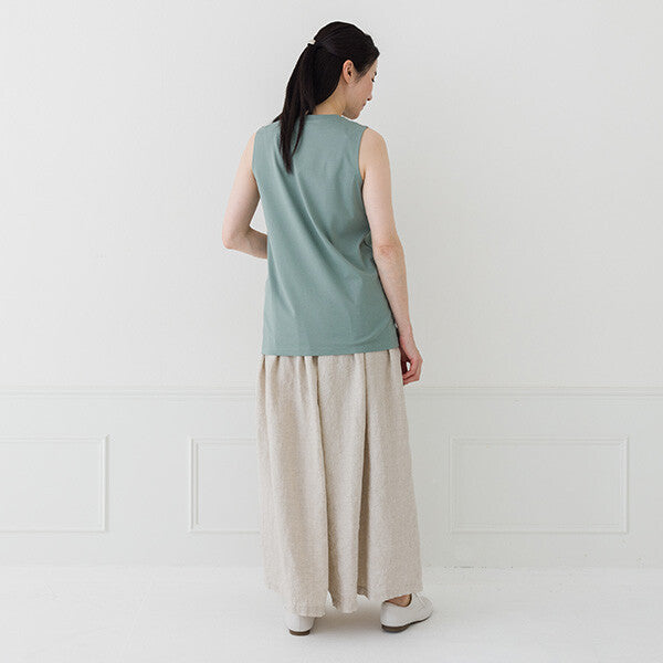 【crea delice】強撚絲光棉日常剪裁背心 Japan E-Shop