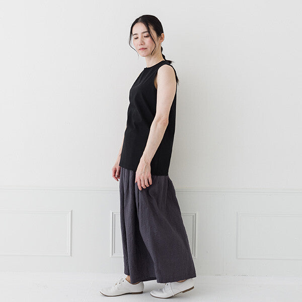 【crea delice】強撚絲光棉日常剪裁背心 Japan E-Shop