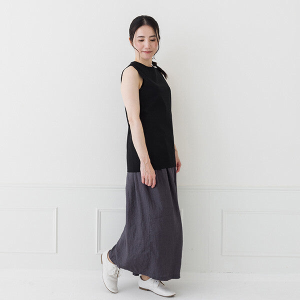 【crea delice】強撚絲光棉日常剪裁背心 Japan E-Shop