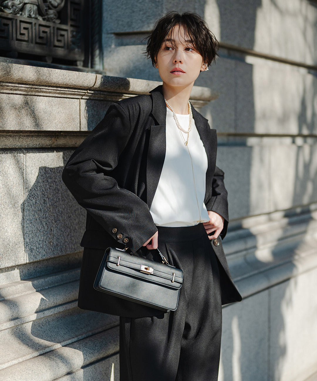 【TOPWHOLE】斜紋單排釦西裝外套 Japan E-Shop