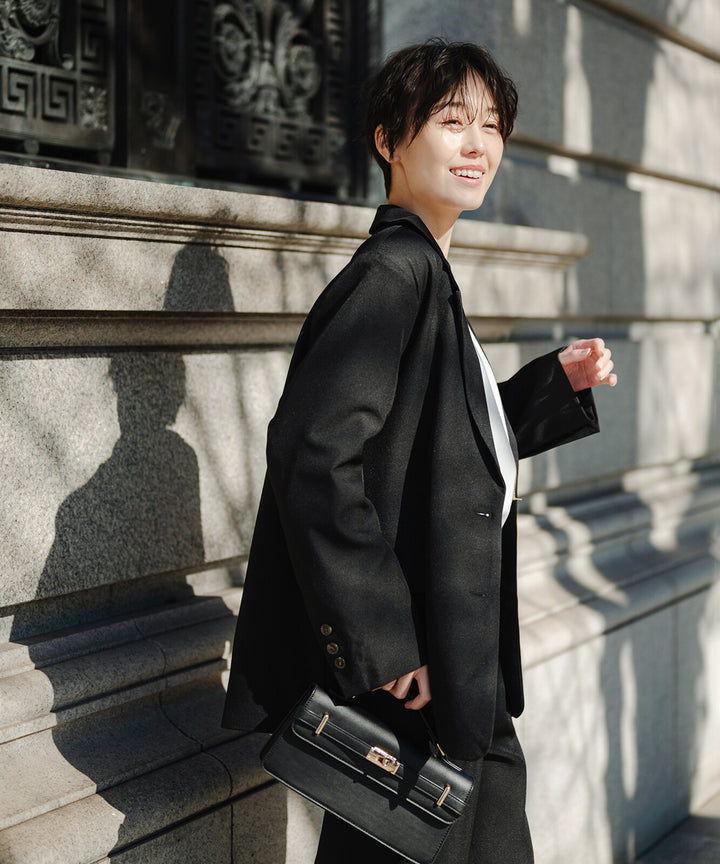 【TOPWHOLE】斜紋單排釦西裝外套 Japan E-Shop