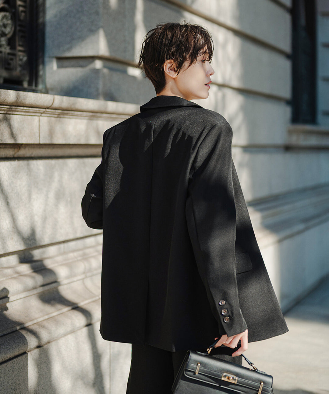 【TOPWHOLE】斜紋單排釦西裝外套 Japan E-Shop