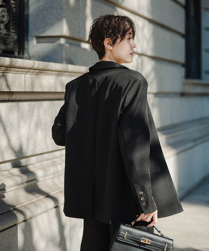 【TOPWHOLE】斜紋單排釦西裝外套 Japan E-Shop