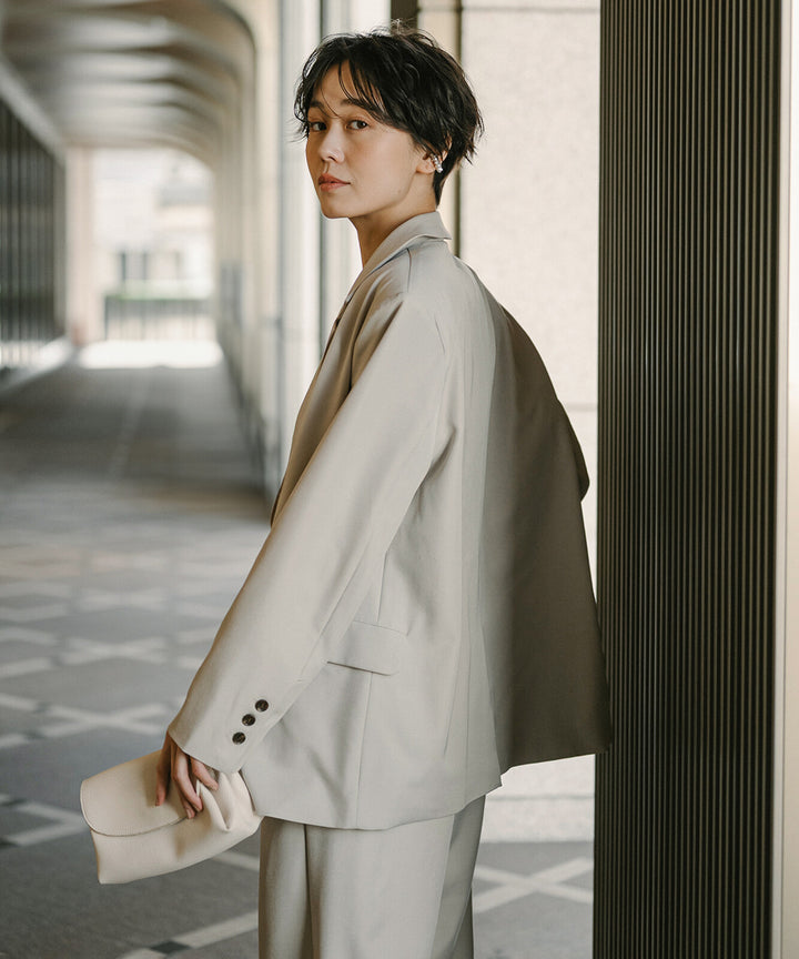 【TOPWHOLE】斜紋單排釦西裝外套 Japan E-Shop