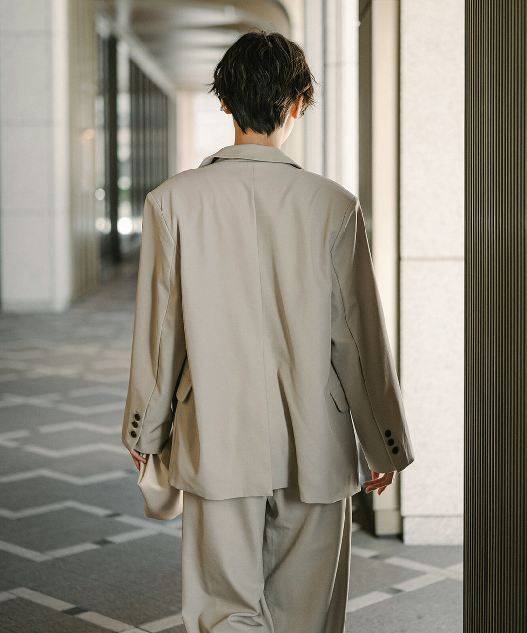 【TOPWHOLE】斜紋單排釦西裝外套 Japan E-Shop
