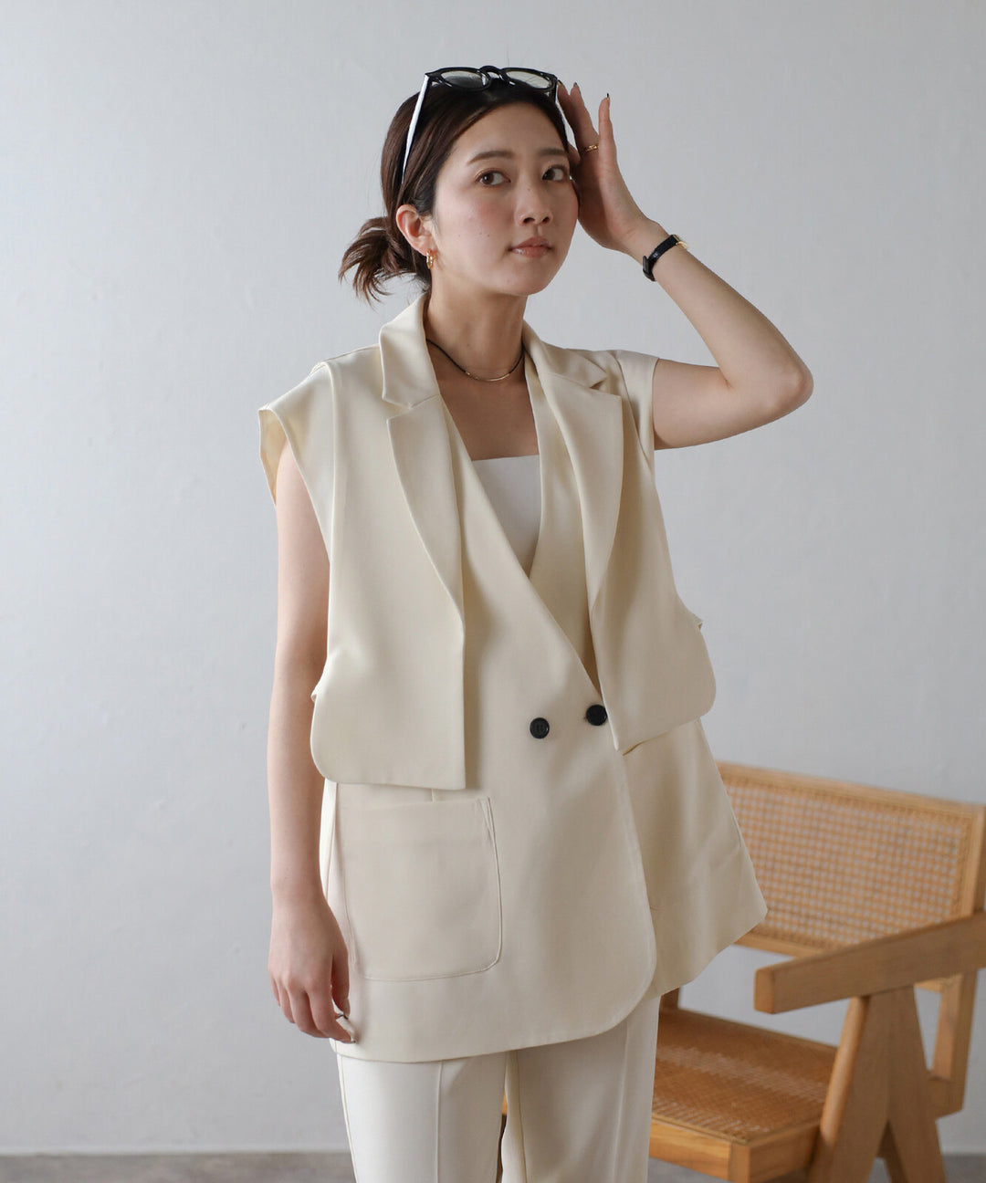 【TOPWHOLE】兩件式簡約長版背心套組 Japan E-Shop