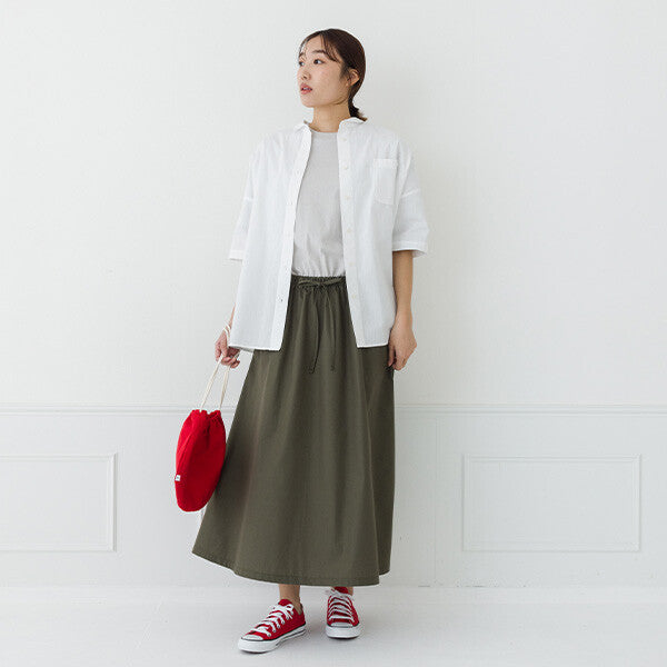 【kermu】棉質多臂布後背抓褶寬版襯衫 Japan E-Shop