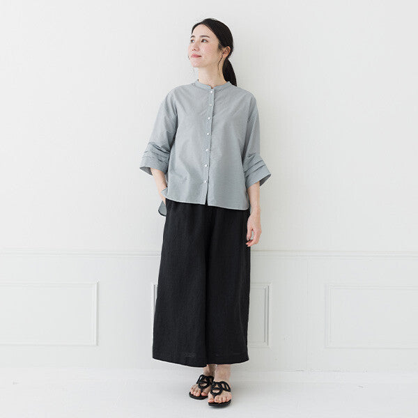 【crea delice】棉尼龍打褶袖襯衫 Japan E-Shop