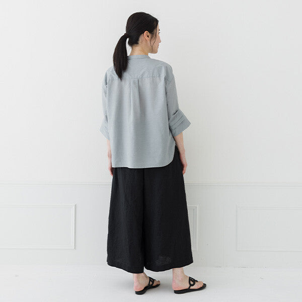 【crea delice】棉尼龍打褶袖襯衫 Japan E-Shop