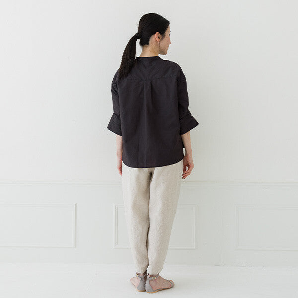 【crea delice】棉尼龍打褶袖襯衫 Japan E-Shop