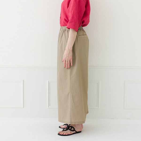 【crea delice】棉尼龍寬版長褲 Japan E-Shop