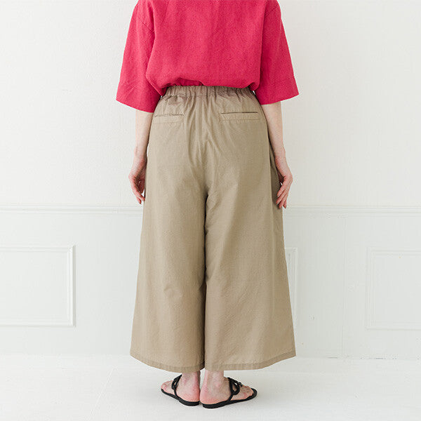 【crea delice】棉尼龍寬版長褲 Japan E-Shop