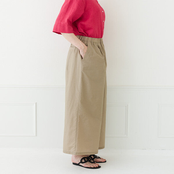【crea delice】棉尼龍寬版長褲 Japan E-Shop