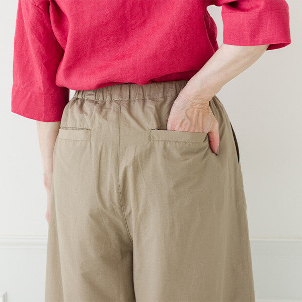 【crea delice】棉尼龍寬版長褲 Japan E-Shop