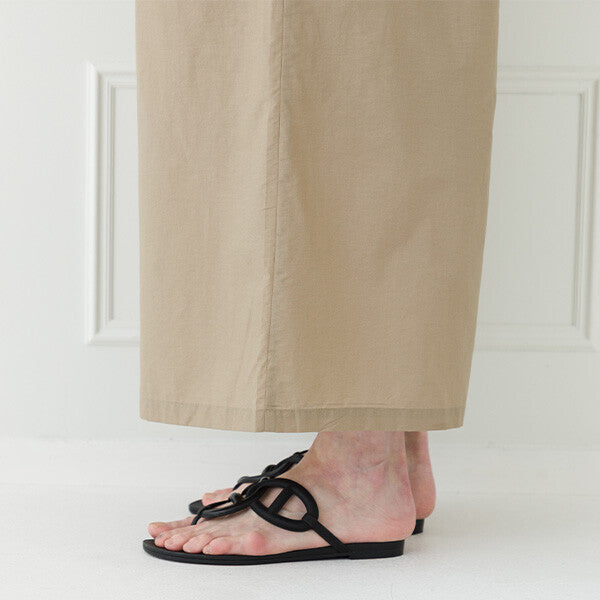 【crea delice】棉尼龍寬版長褲 Japan E-Shop