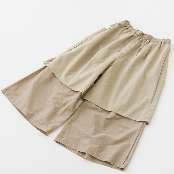 【crea delice】棉尼龍寬版長褲 Japan E-Shop