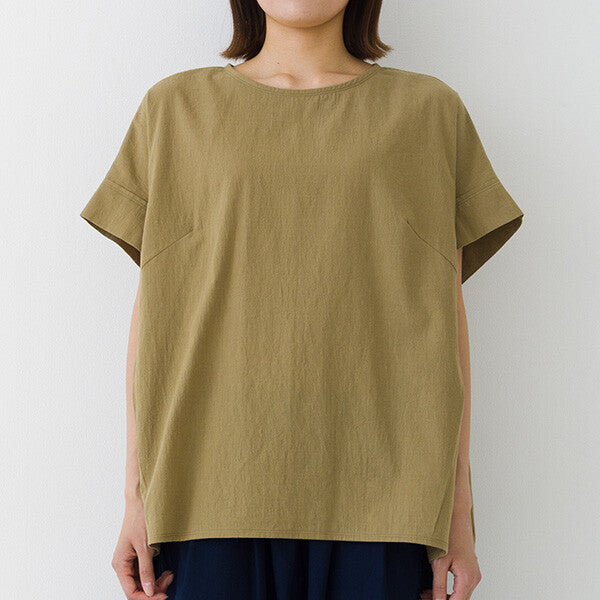 【kermu】皺褶棉側打褶寬版上衣 Japan E-Shop