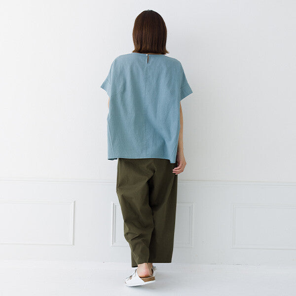 【kermu】皺褶棉側打褶寬版上衣 Japan E-Shop