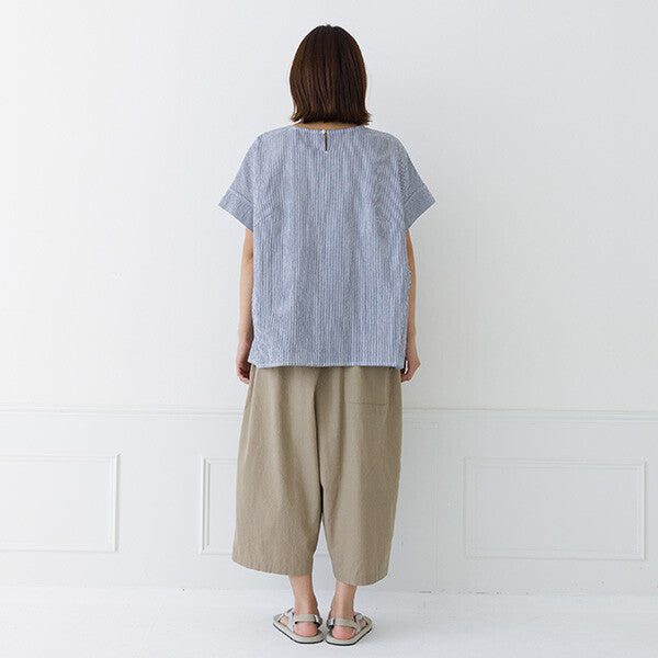 【kermu】皺褶棉側打褶寬版上衣 Japan E-Shop