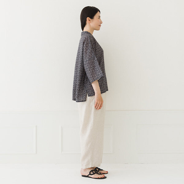 【crea delice】棉麻寬版滿版印花上衣 Japan E-Shop